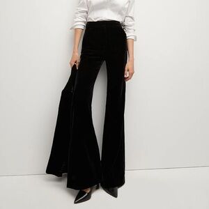 Veronica Beard Lebone Pant in Black Velvet